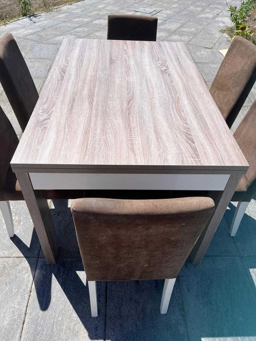 Sala de Estar Lourini Paris – Carvalho Cinza e Branco