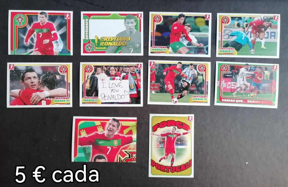 Cromo de futebol do Cristiano Ronaldo, Portugal de Ouro 2011, Panini