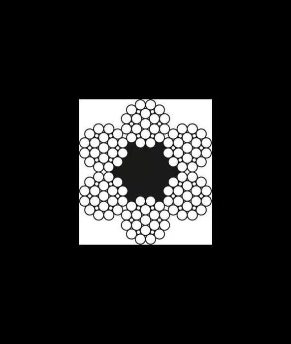 Канат стальной трос для лифта крана лебедки тельфера ГОСТ DIN ISO