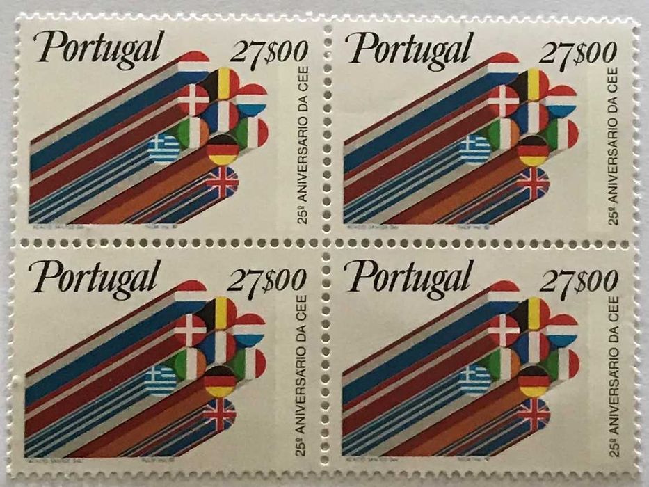Sheet of new stamps priced at 27$00 – 25th anniversary of the EEC – 1982