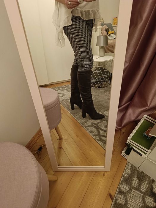 Kozaki  jesienno/wiosenne materiałowe