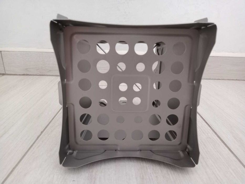 Титанова піч, плита, щепочниця на дрова. Титановая щепочница складная.