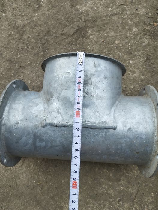 Trojnik stalowy ocynkowany 120mm