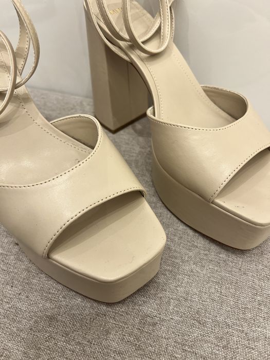 Sandalias Bege Mango 42 senhora