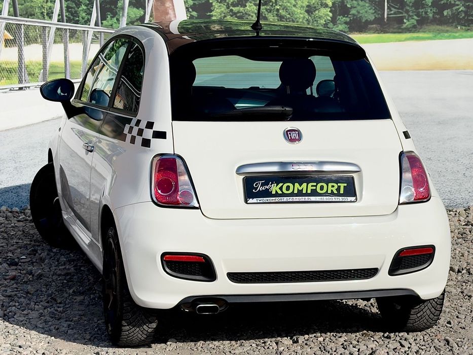 Fiat 500 Gwarancja!Oryginalny Lakier!Pakiet S!Skóra!Virtual!Serwis!
