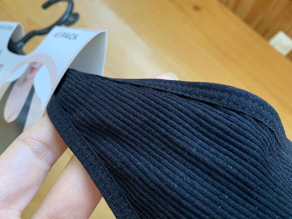 Чорний топ xs з відкритою спинкою в рубчик без застібок, бюстгалтер