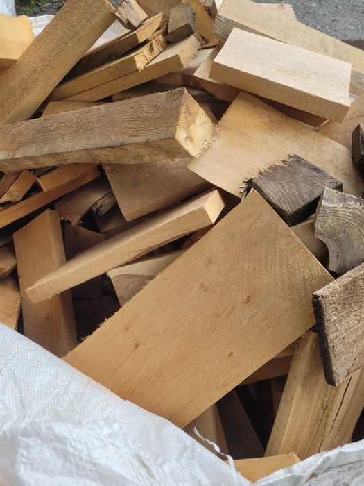 Klepki, zrzynki tartaczne drobne, drewno opałowe