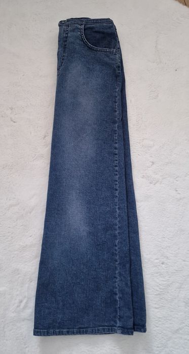 Spódnica jeans,maxi"Message".