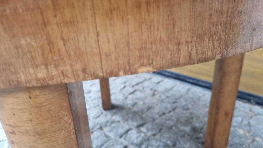 110 cm stół okrągły rozkładany Design PRL