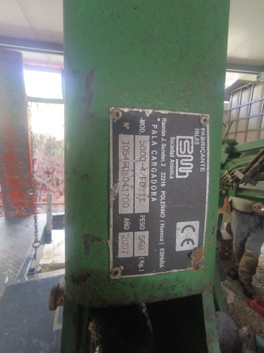 Pá carregadora frontal john deere 5000-4/fd II