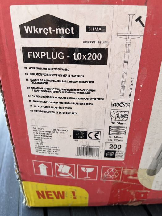 Łączniki izolacji Wkręt-Met 10 x 200 mm 200 szt.