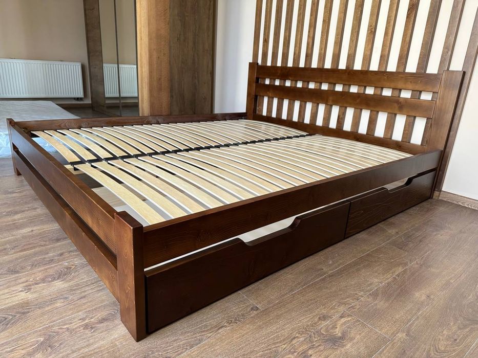 ХІТ ПРОДАЖ ліжко з дерева з шухлядами 160х200 кровать деревʼяна