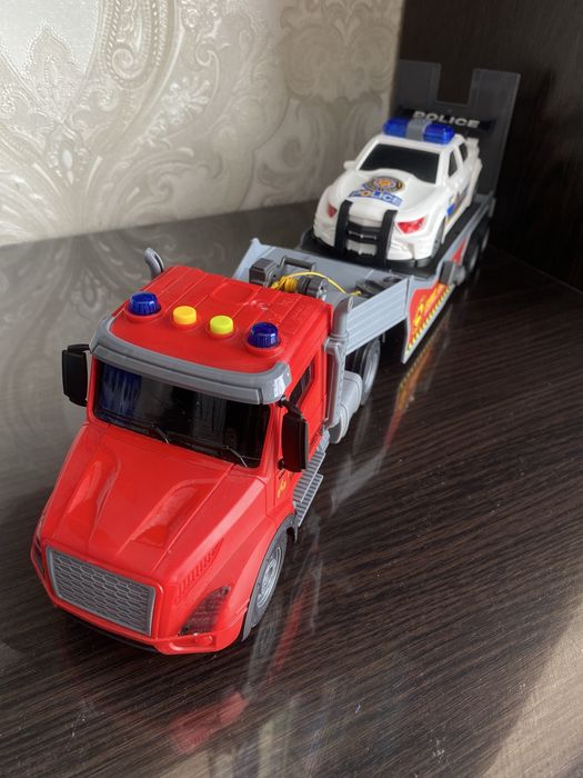 Іграшкова машина евакуатор інерційна з поліцейською машиною