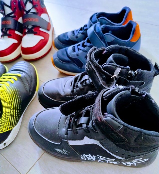 Adidasy sprandi 35 czarne wysokie trampki piłka korki