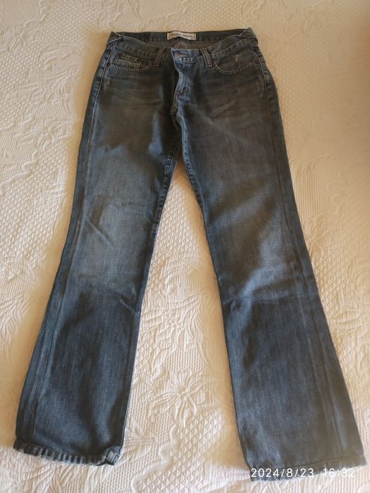 Calças de ganga de cintura baixa