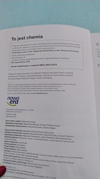 To jest chemia 1 podręcznik zakres podstawowy