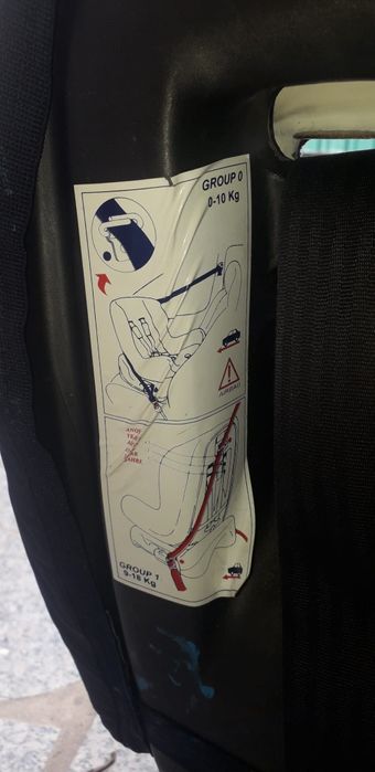 Cadeirinha auto, grupo 1