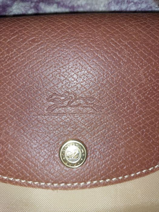 Сумка longchamp шкіряні вставки