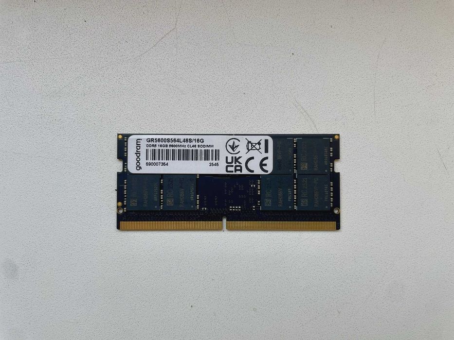 New 16 Gb DDR5 5600 GoodRam память для ноутбука Быстрая Надежная Гарантия so-dimm