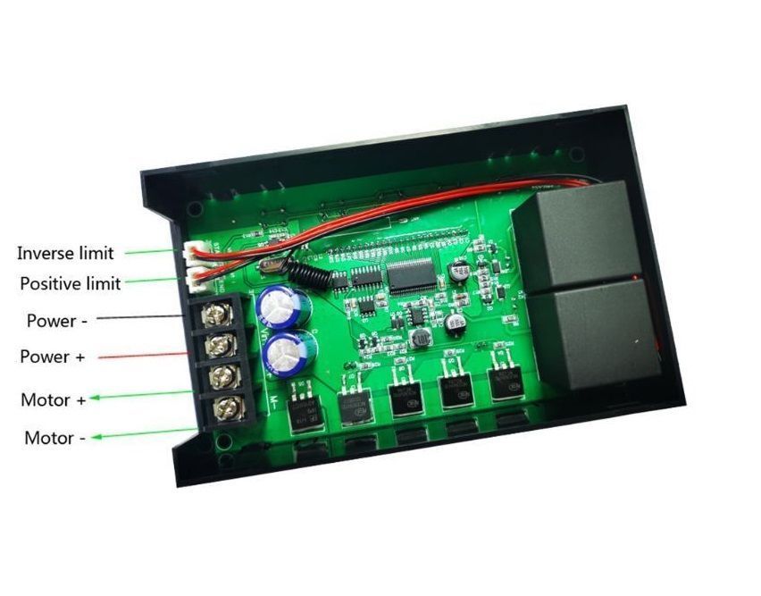 Regulowany kontroler prędkości silnika 60A PWM DC10-55 V