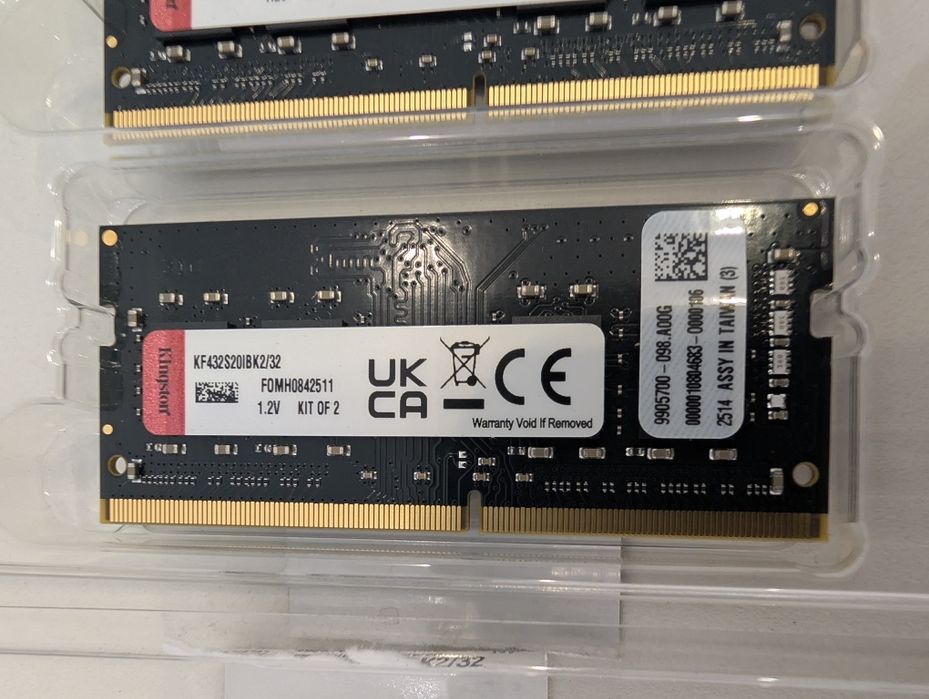 DDR4 3200MT/s 32 GB (2x16GB) KF432S20IBK2/32