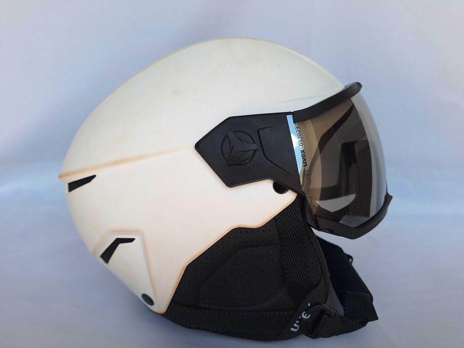 Kask narciarski Uvex Instinct Visor White Black Mat M 56-58cm