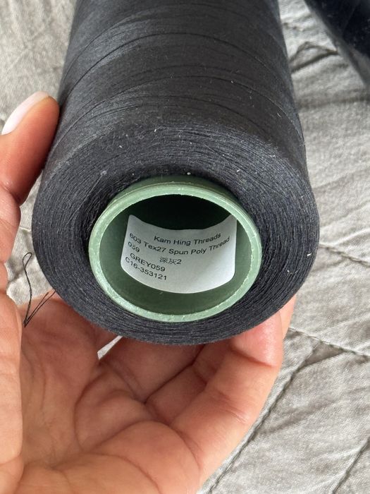 Нові швейні нитки темні сірі чорні. Нитки швацкі