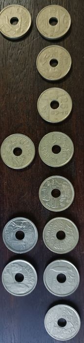 Moedas Europa. ESPANHA. Pesetas.