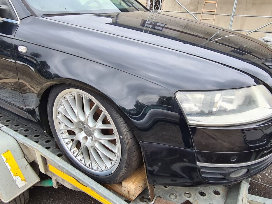 Błotnik lewy przód prawy czarny AUDI A6 C6 2008r LZ9Y