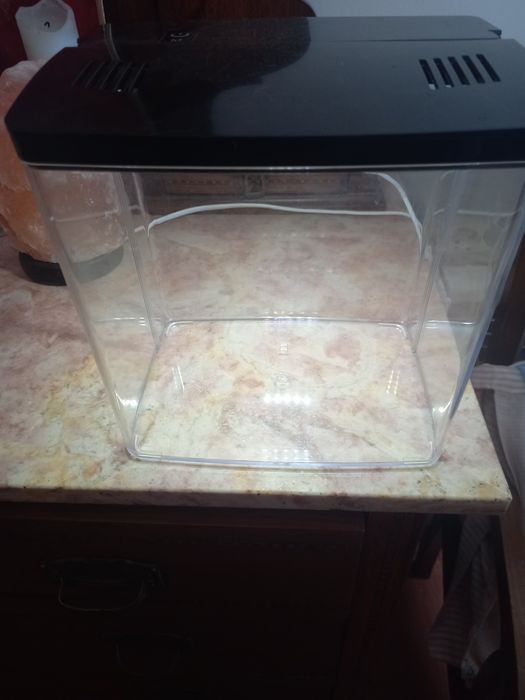Aquario com tampa e 5 modos de luz