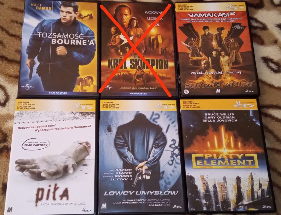 Filmy VCD - 7 filmów