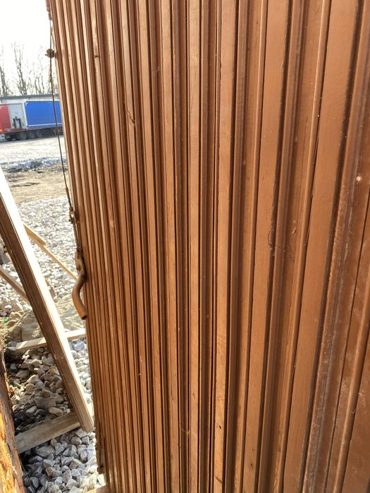 Ворота утепленные для гаража склада металл пенопласт Х2 204.5х125.5 см