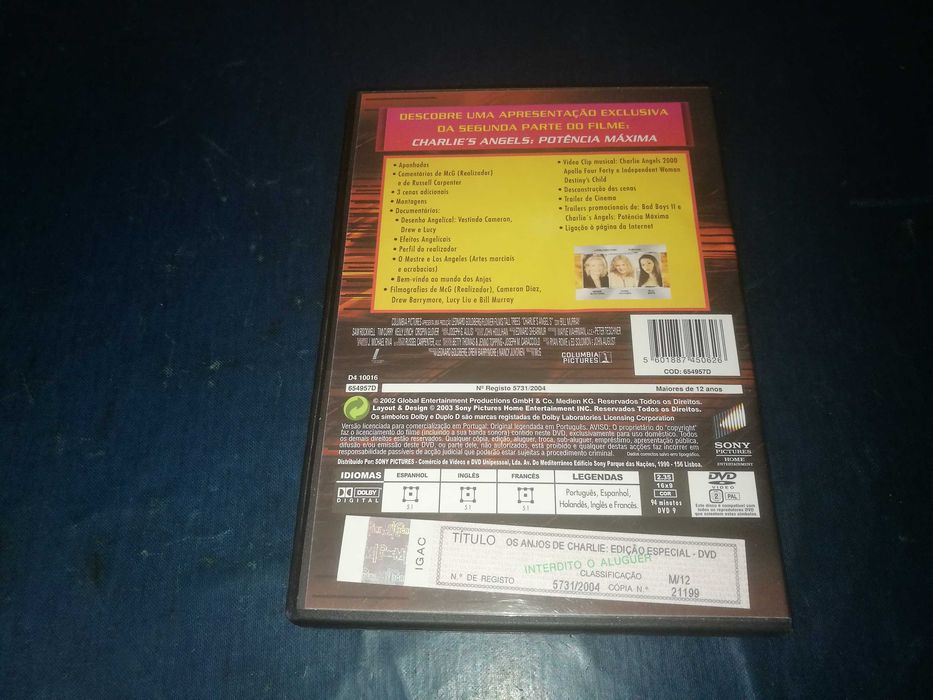 OS ANJOS DE CHARLIE	DVD (legendagem em Português)