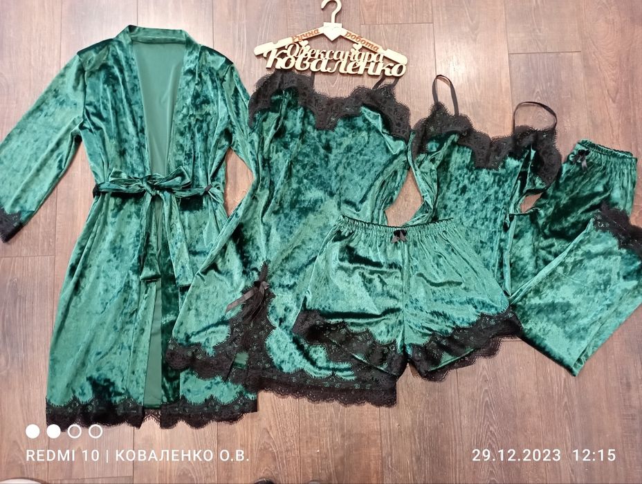 Велюрові піжамки 5в1-6в1