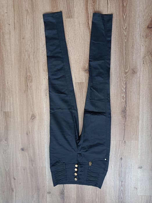 Шкільні вузькі стрейчеві штани, чорні брюки для дівчинки підлітка