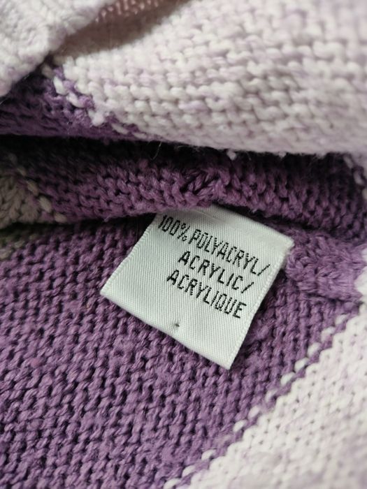 Sweter w paski z golfem