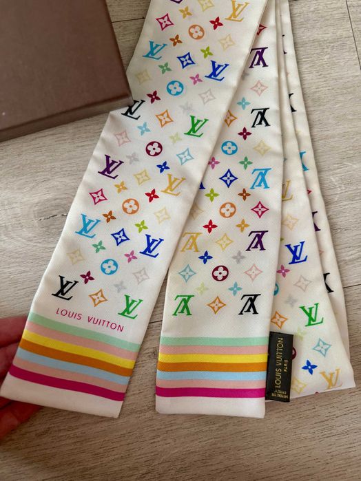 Louis Vuitton x Takashi Murakami  jedwabna chusta Monogram Multicolor