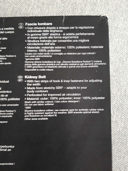 Cinta Lombar. Cinta para os rins