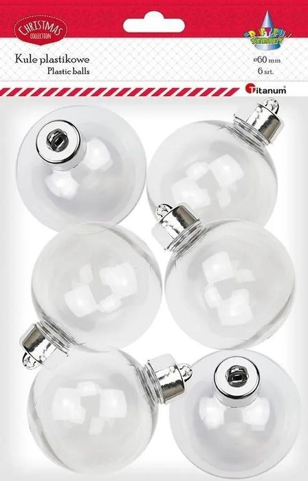 Bombki Plastikowe Kule 6Cm 6Szt. Nowy Produkt