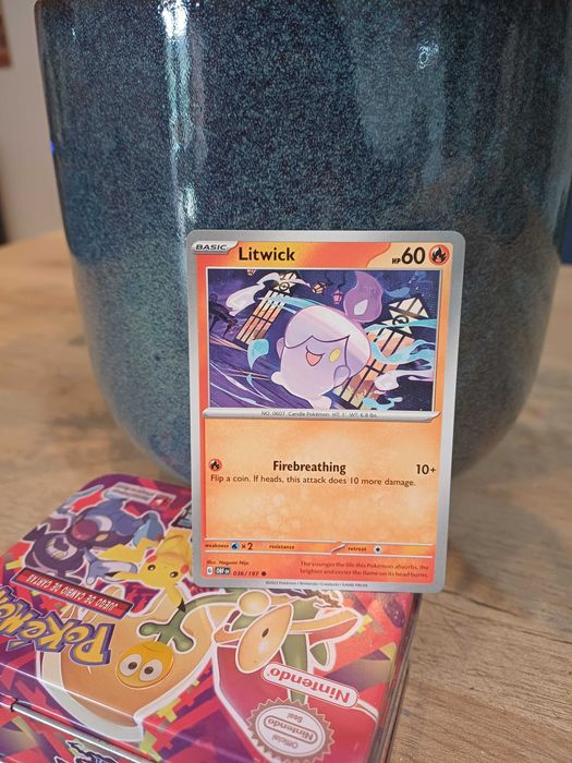 Carta Pokémon Litwick #36 Pokemon Obsidian Flames