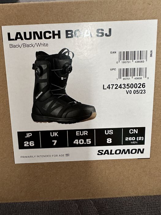 Buty snowboardowe Salomon Launch Boa 26cm