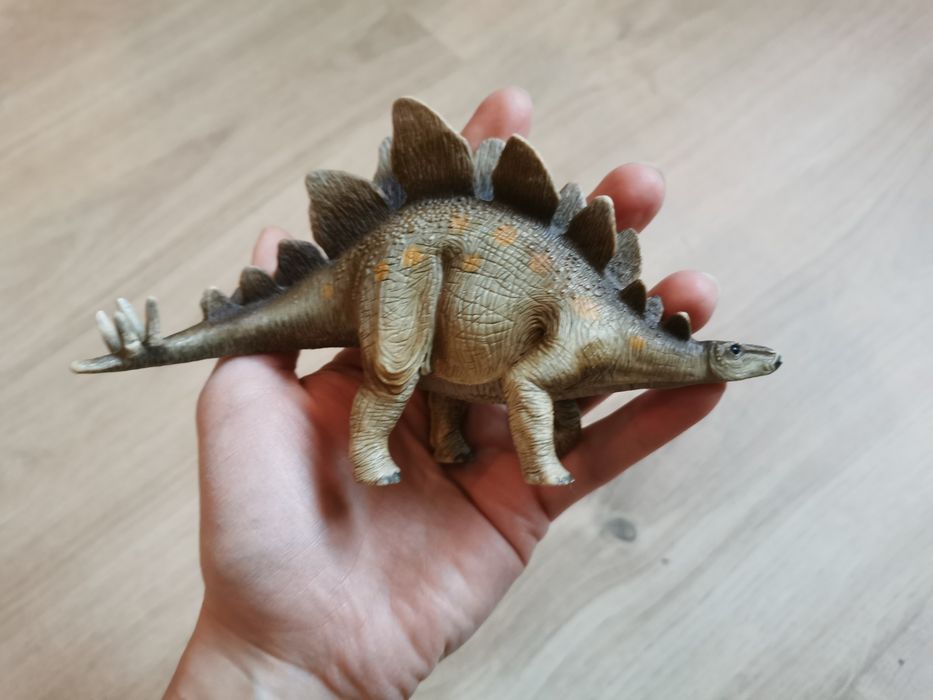 Dinozaur Stegozaur schleich ręcznie malowany figurka