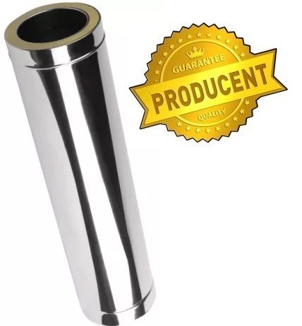 OKAZJA!!! Rura izolowana żaroodporna fi 100 wkład komin 1mb PRODUCENT