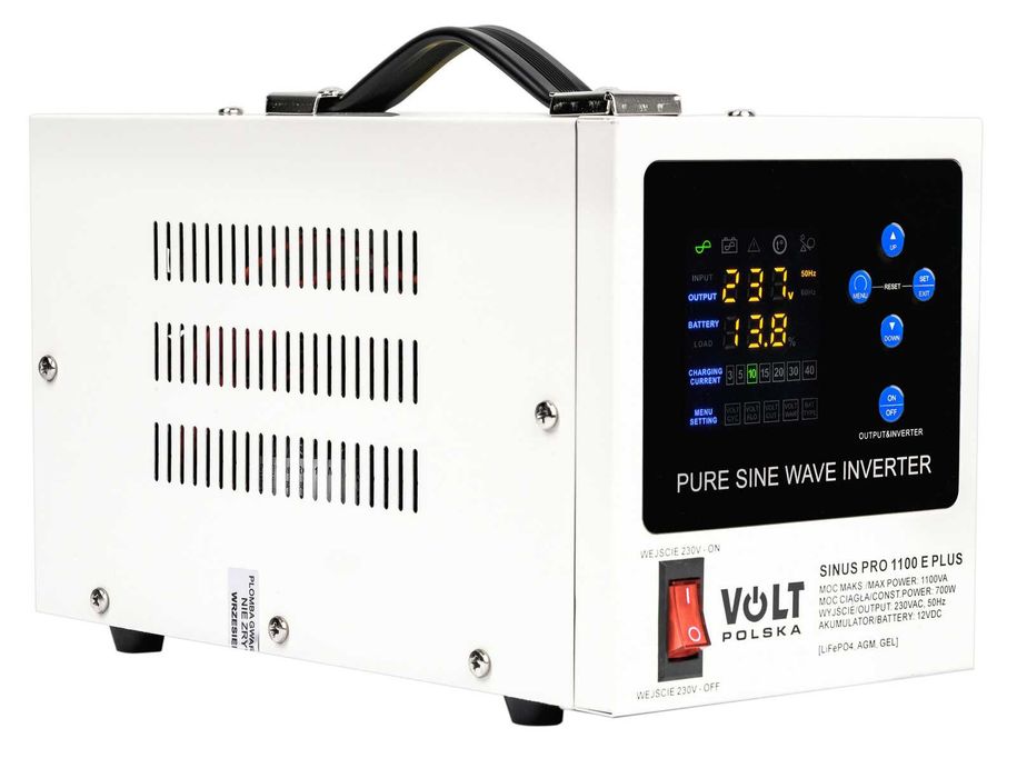 ДБЖ/UPS Volt Polska SINUS PRO 1100E PLUS 12V 700/1100W (3SPM11012M)