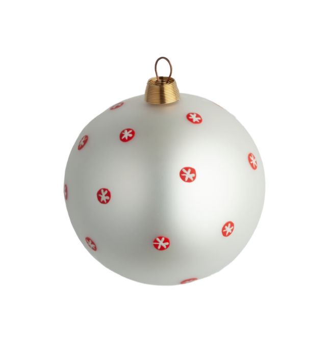 Скляна ялинкова куля "Синій бичок"