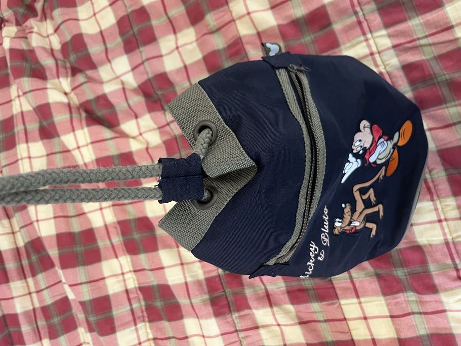 Mochila/Saco da Disney Mickey e Pluto vintage