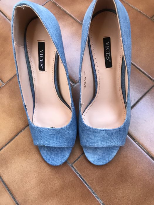Dżinsowe buty damskie