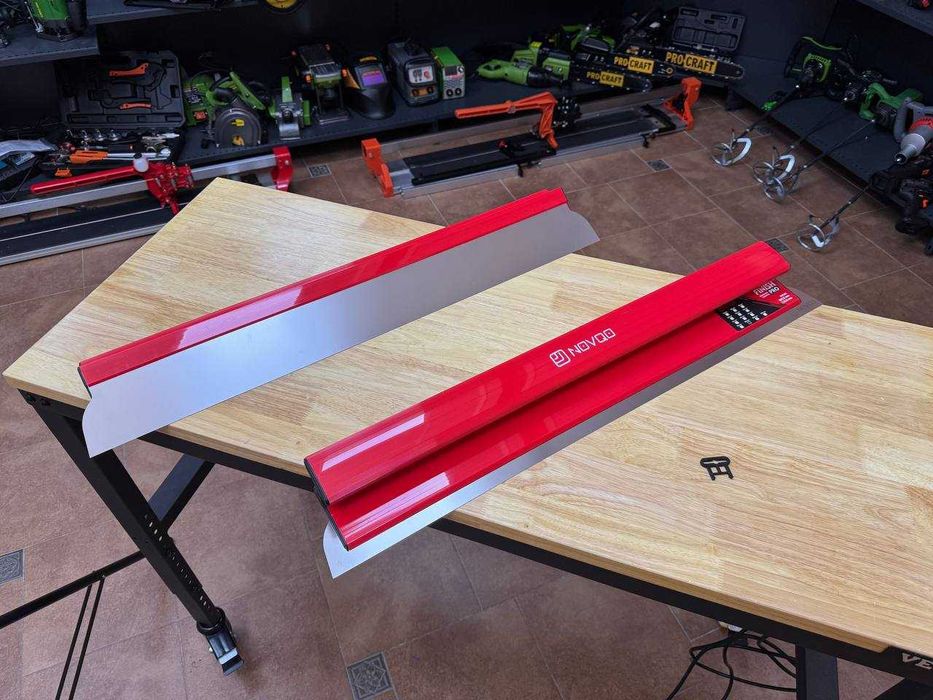 Будівельний Шпатель Novqo 800мм, зі Змінним лезом 0.5мм, Нержавійка