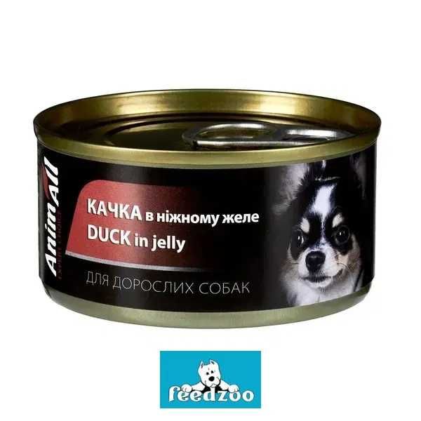 AnimAll (АнімАлл) вологий корм для собак Качка в ніжному желе 85 Артикул: 168317