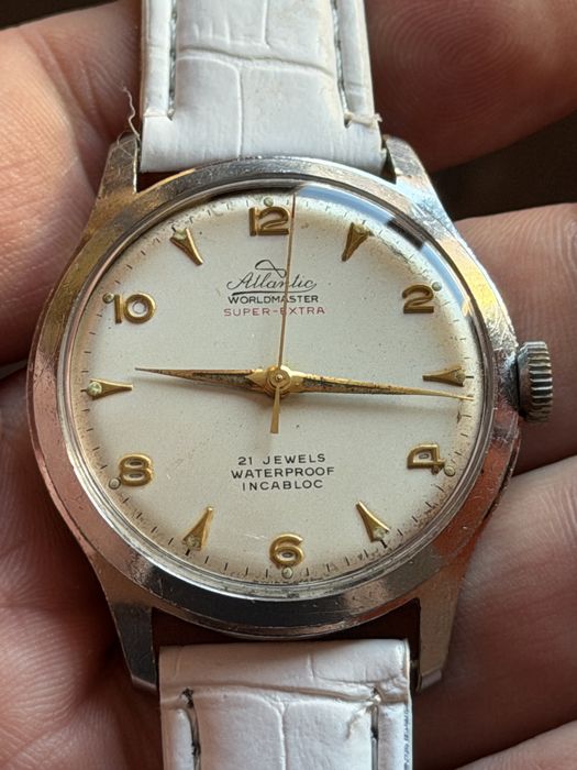 Atlantic Worldmaster Super-Extra 21jewels, duży 38/45mm, piękny stan